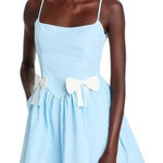 NWT Ciao Lucia Neroni Dress Ice Blue Silk Faille Mini Dress Bell Skirt Sz S $365 Photo 0