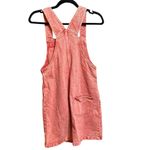 Mango Pocket Denim Pinafore Dress Faded Red/Pink Sz 2 Soft Girl Vibes Y2K Era Photo 4