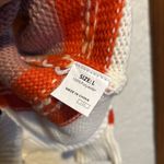 Women’s Colorful Striped Crew Neck Sweater with Cozy Knit Texture size large Photo 10