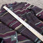 White Stag Vintage Jacket Women's Striped Tapestry Blazer Toggle Japanese Large Photo 9