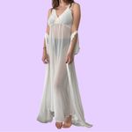 Amazing vintage white chiffon negligee 2 Photo 2