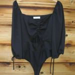 Lani the Label Black Off the Shoulder Bodysuit Photo 0