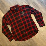 Forever 21 Hello Kitty and Friends x Red Button Down Flannel Long Sleeve Shirt Photo 1