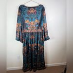 City Chic Ivanna Opulent Baroque Floral Maxi Dress Tie Front Photo 4