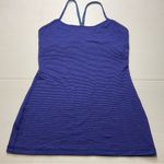 Lululemon Power Y Tank Luon Light Tonka Stripe Pigment Blue Heathered Pigment 6 Photo 1