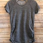 Athleta Gray Athletic Short Sleeve Tee Size Medium Photo 0
