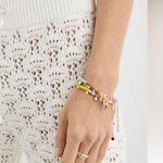 Aerie  thick knit crochet tassel white pants boho coastal Nwot casual $89 spring Photo 4