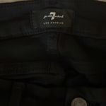 7 For All Mankind Ankle Skinny Jeans- Black Size 24 Photo 9