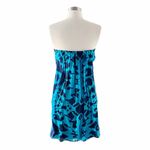 Jay Godfrey  Silk Chiffon Sleeveless Cocktail Dress Blue Mini Sweetheart 10 EUC Photo 7
