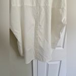 Madewell  NWT Courier Button-Back Shirt in Pure White 2X Cotton Modal Preppy Fall Photo 9