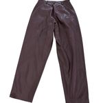 BLANK NYC Pants Women 25 Brown Shake Faux Leather High Rise Ankle Photo 2