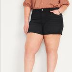 Old Navy black OG straight high-rise cutoff jean shorts, size 22 NWT Photo 6