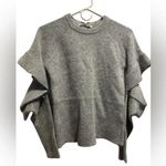 Endless Rose  Gray Crew Neck Sweater with Cut Out Sleeves NWT Photo 0