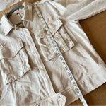 Young Fabulous and Broke YFB  Beige Flap pocket Crop  jacket, tencell blend, L NWOT Photo 10