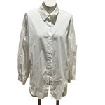 Eloquii  Women's Puff Sleeve Button-Down Shirt White Size 14 Photo 2