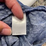 J.Jill Women's  Love Linen Blue 100% Linen Ankle Pants Size Med EUC #7353 Photo 5