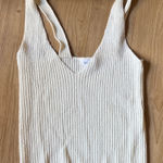 Lovers + Friends  Cream Ribbed Tank Top Photo 0