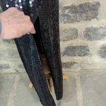 ROBERT Anthony vintage black gold sequins beaded full length dress size 4 Black Photo 3