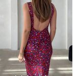 NWT Rumored Sunset Strip Midi Dress Pink Red Heart | Date Night Valentine’s Day Photo 6