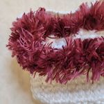 Handmade White with a Fluffy Trim Crochet Mini Shoulder Bag by Nikita Naomi Photo 5