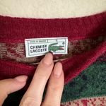 Lacoste Vintage Striped Sweater Sz 5 Christmas Alpaca Wool Blend Photo 2