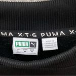 Puma XTG Black Crew Neck Crop Sweatshirt Athletic LS Top Size M Photo 9