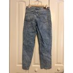 Hollister Womens Ultra High Rise Mom Jean Acid Wash Patchwork Raw Hem W27 L27 Photo 4