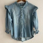 We The Free Louise Button-Front Denim Top Size S NWT $128 Photo 12