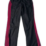 Adidas Y2K Black and Pink Classic Wind Pants Size S Photo 0