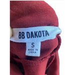 BB Dakota BB Dakota Sheath Dress Womens Small Red Sleeveless Mock Neck Knit Short Zip Photo 4