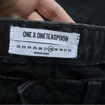 One Teaspoon NWT Kicks Low Waist Flared Denim Jeans Black SZ 28 $148 Photo 7