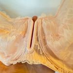 Auden Unlined Balconette Underwire Bra Pale Pink Lace 40C New Without Tags Orange Size undefined Photo 4