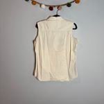 Vintage sunflower embroidered button down tank top Size M Photo 3