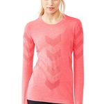GapFit Motion Red Vibe Long Sleeve Moto Top Size Large Photo 0