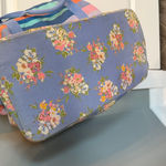Matilda Jane  floral Multicolor Striped weekender canvas Tote **holds tons!** Photo 4