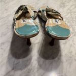 Jimmy Choo  Vintage 2000s Floral Knot Kitten Heels Size 37 Photo 3