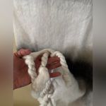 Warm, Cozy Black and White Winter Scarf Photo 1