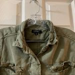 Buffalo David Bitton  Green Button/Cinched Waist Vest S Photo 2