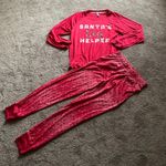 Jaclyn Smith Jaclyn Intimates Christmas Santa’s Big Helper Red Pajama Set SIZE M Photo 0
