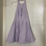 NWOT Keepsake the label keyhole lavender purple mini flare backless dress XS Purple Photo 2