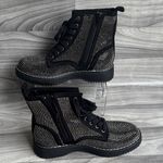 Madden Girl  Black Studded Combat Boots Photo 0