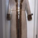 Brandon Thomas Vintage Leather Faux Fur Penny Lane teddy shearling suede fuzzy Photo 0