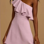 Lulus  one shoulder lilac mini dress Photo 0