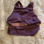 Athleta Conscious Space Dye Crop Bra Purple Medium Photo 5