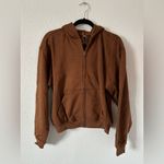 SKIMS classic fleece 2 piece set hoodie and pants bison sz small Nwt Photo 4