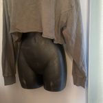 My Mono B cropped Crewneck sweatshirt size S Tan Photo 2