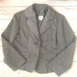 Women’s Size 8 Skirt Suit Set Gray Business Wear Knee Length Blazer Jacket Photo 1