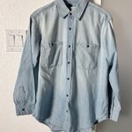 RE/DONE $295 NEW  ORIGINALS 60s CHAMBRAY VINTAGE BLUE SHIRT SZ SMALL Photo 2