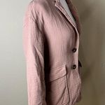 Madewell Linen Blend Gauze Neutral 2 Button Blazer Jacket Size Small Photo 7