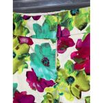 The Limited  "Drew Fit" green/fuchsia floral print shorts size 12 Photo 2